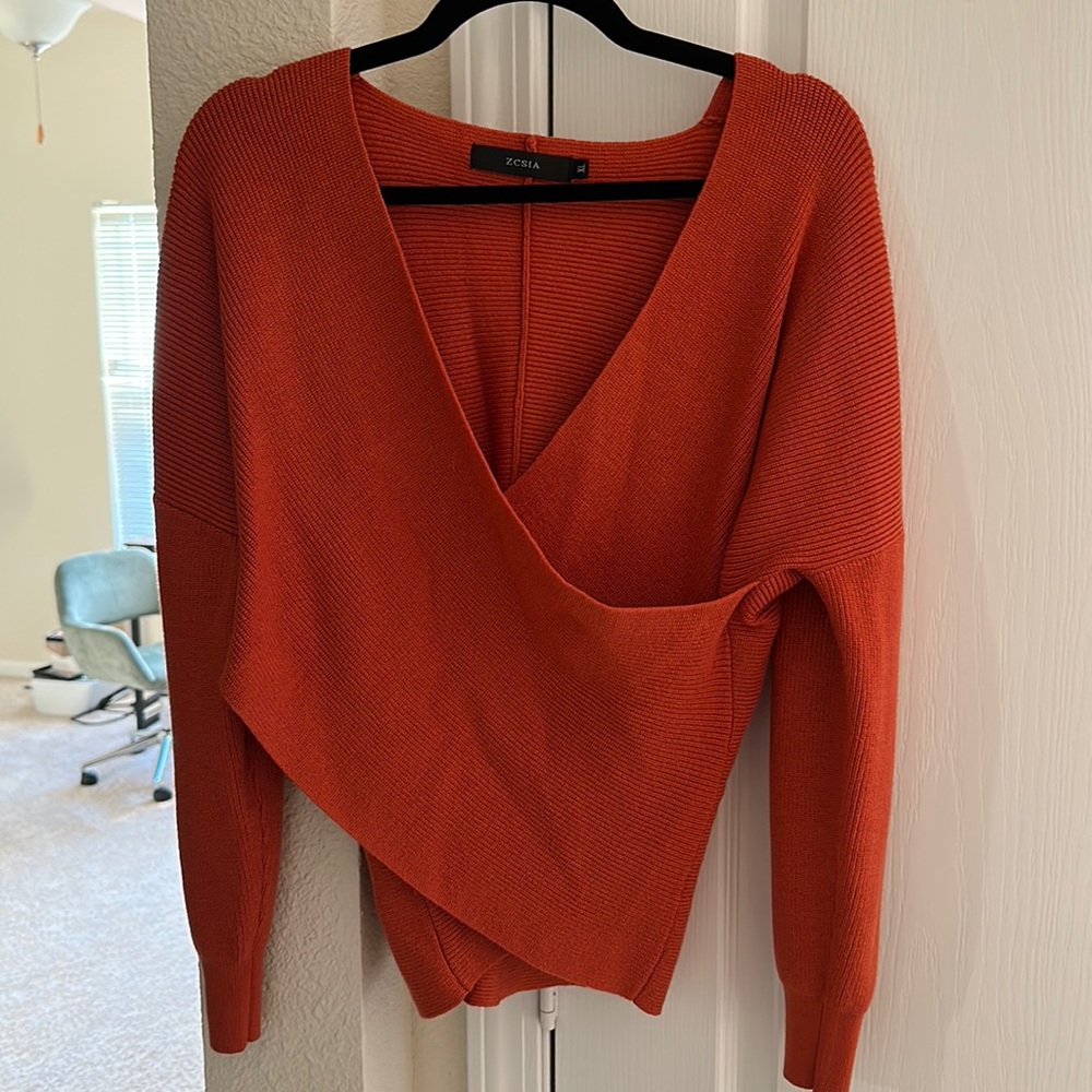 Orange sweater